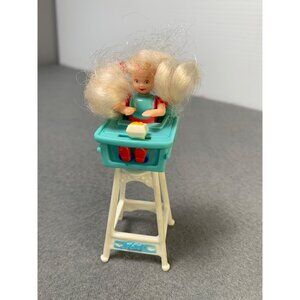 Vintage Mattel 1998 Eatin Fun Kelly Doll Barbie McDonalds Happy Meal Toy with Br